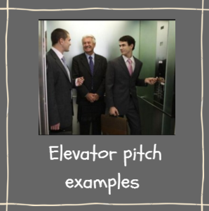 elevator pitch example
