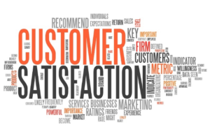 using customer satisfaction
