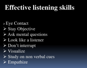 effective listening skills